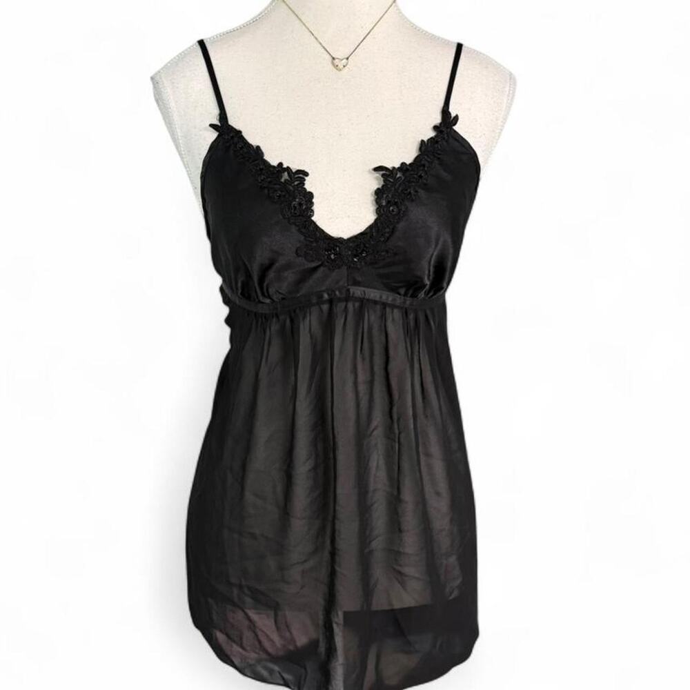 Cosmopolitan Y2K Whimsy Goth Fairy core lace sequin bag doll tank womens size M